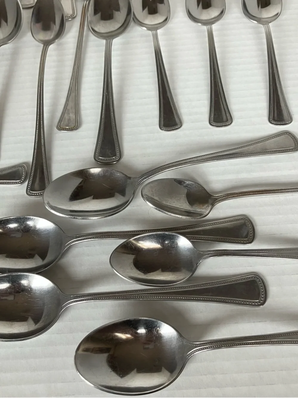 Oneida craft‎ Stainless Steel Flatware Set - Polished Silverware Set  46 pieces